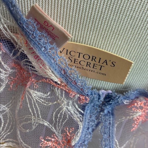 Victoria's Secret NWT Tulle Babydoll Nighty & Thong Set Sz L Romantic Coquette - Picture 14 of 16